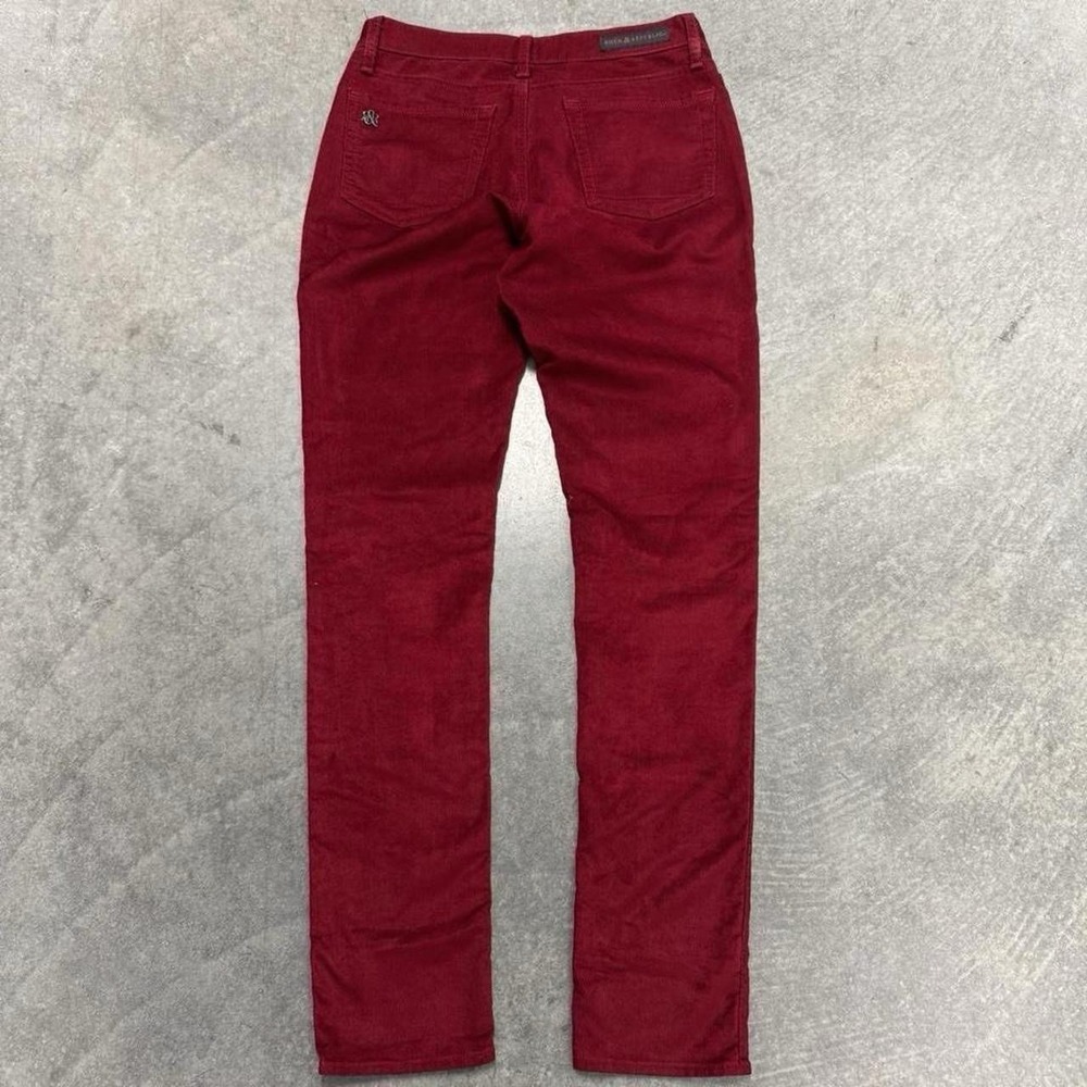 Women's Low Rise Skinny Red Corduroy Rock Republic Pants Gothic SZ 6